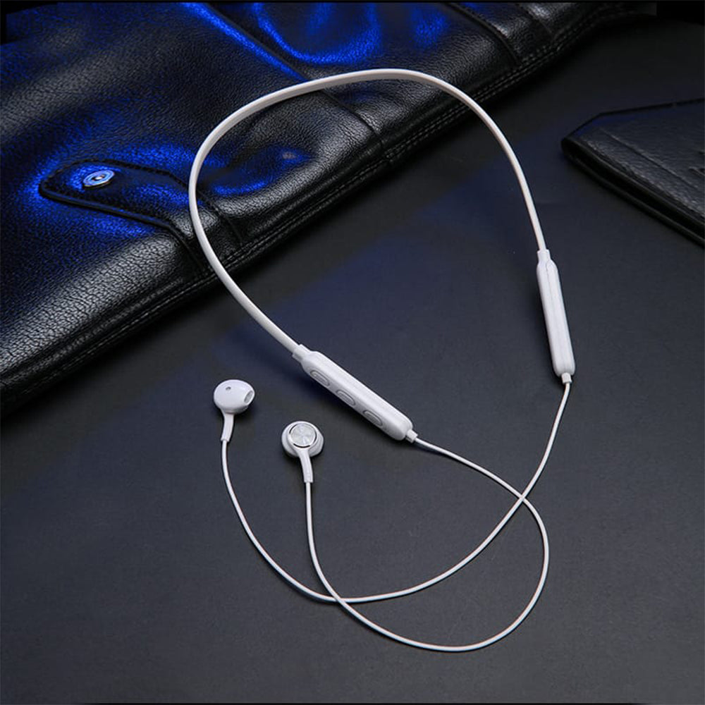 Audífonos Inalámbricos Deportivos con Bluetooth 5.0 para Cuello con Micrófono AU240012 Blanco