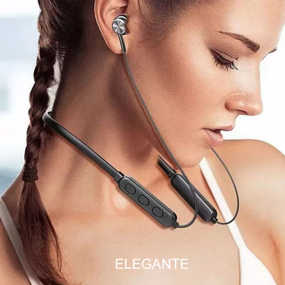 Audífonos Inalámbricos Deportivos con Bluetooth 5.0 para Cuello con Micrófono AU240012 Blanco