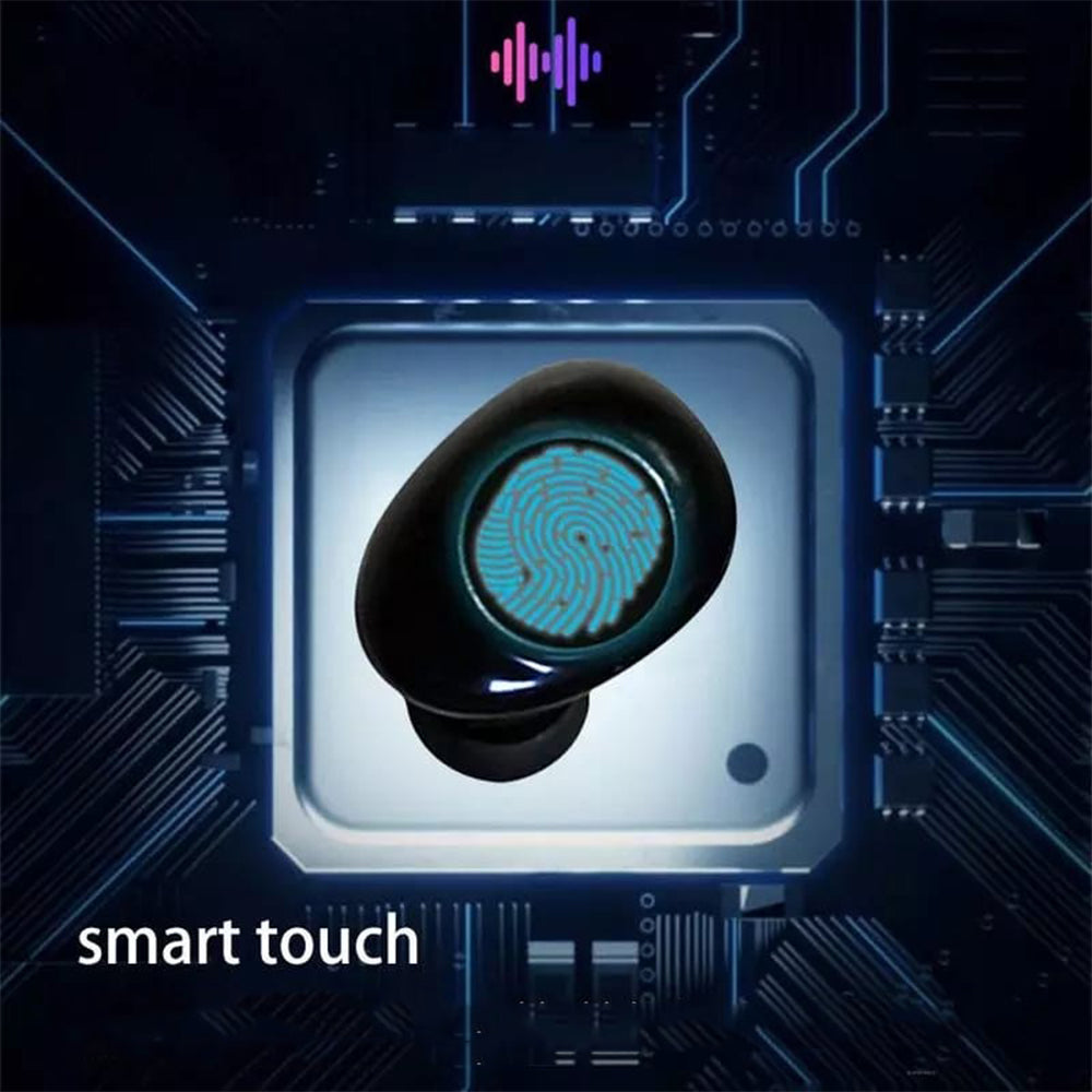 Audífonos Inalámbrico Bluetooth Dreizt  Profesionales con estuche Largo TWS AU240014 Negro