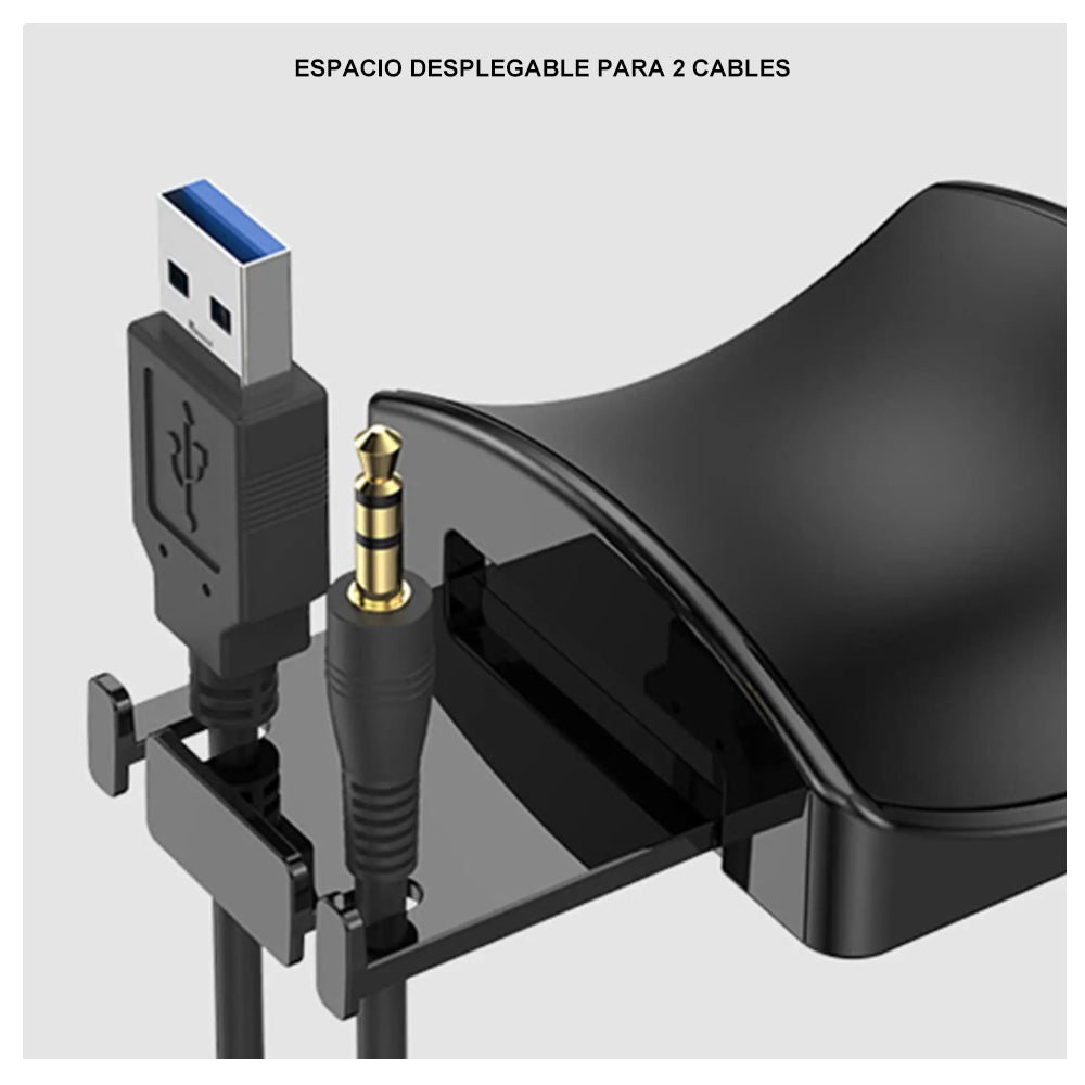 Soporte de Audífonos Para Escritorio Dreizt AU240016 Negro
