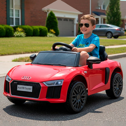 Carro A Batería Audi R8 Original Licenciado Rojo