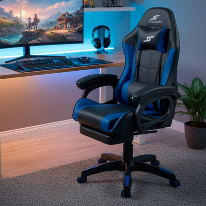 Silla Gamer Reclinable Sillium Azul SEG420012