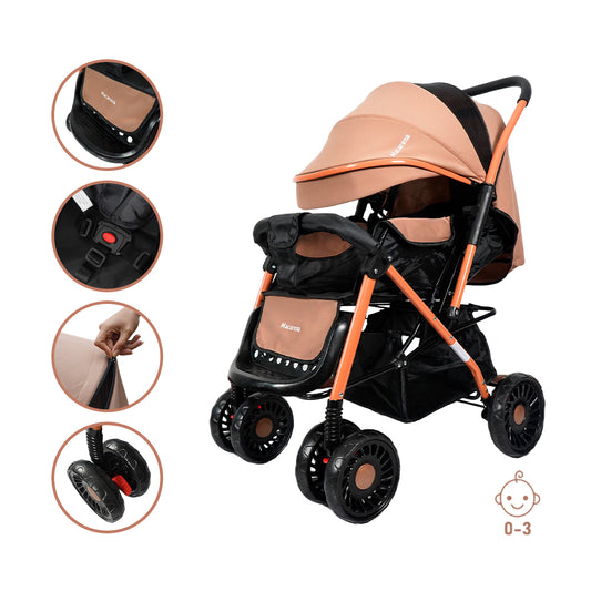 Coche para Bebé Macarena Deluxe Café BBM400001