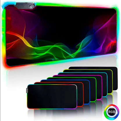 Mousepad Gamer DREIZT RGB Multicolor Diseño DESTELLOS XL 80cm x 30cm
