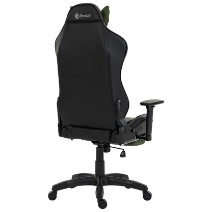 Silla Gamer Dreizt Devil Series Verde Dark 180° Reclinable Alta Calidad Con Posapies
