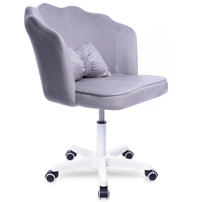 Silla Giratoria de Escritorio Oficina Tocador Q1 Gris Claro Buckingham
