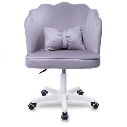 Silla Giratoria de Escritorio Oficina Tocador Q1 Gris Claro Buckingham