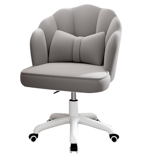 Silla Giratoria de Escritorio Oficina Tocador Q1 Gris Claro Buckingham