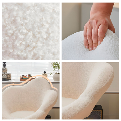 Silla Giratoria de Escritorio Oficina Buckingham Flower Blanca