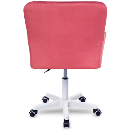 Silla Giratoria de Escritorio Oficina Buckingham Curve Rosado Bean