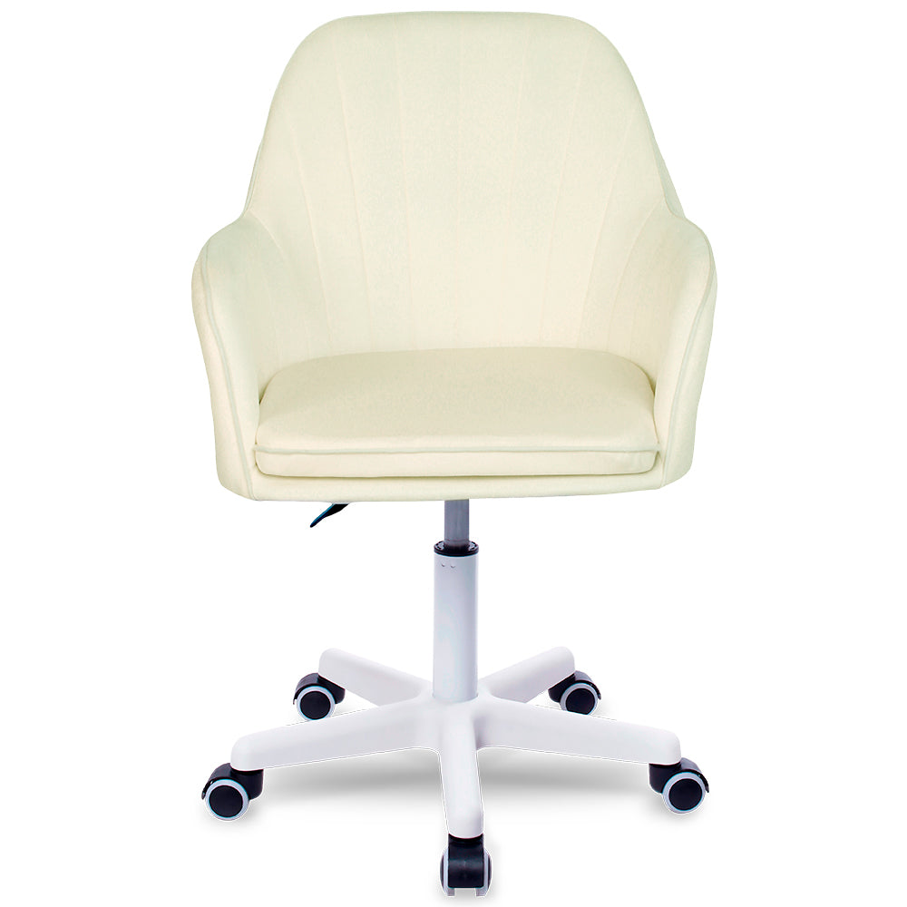 Silla Giratoria de Escritorio Oficina Buckingham Soft Blanca