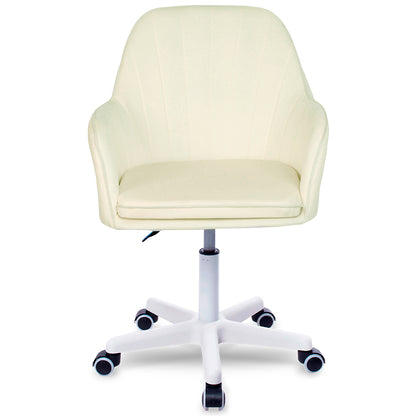 Silla Giratoria de Escritorio Oficina Buckingham Soft Blanca