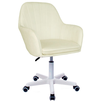 Silla Giratoria de Escritorio Oficina Buckingham Soft Blanca