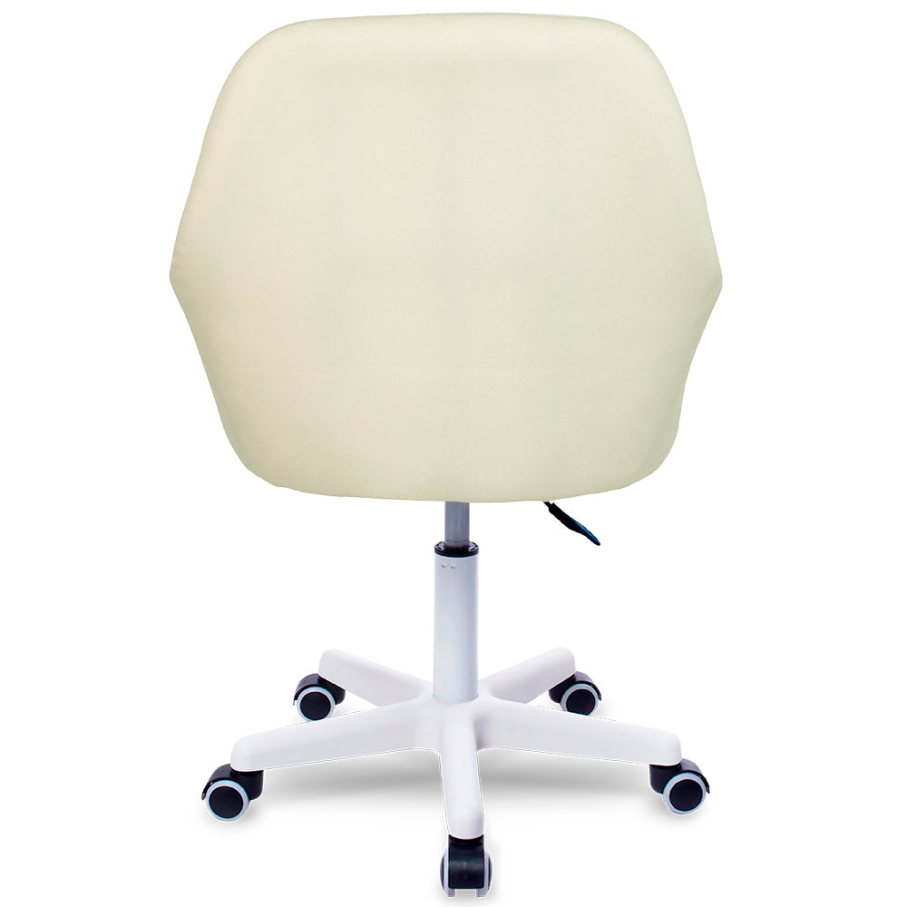 Silla Giratoria de Escritorio Oficina Buckingham Soft Blanca