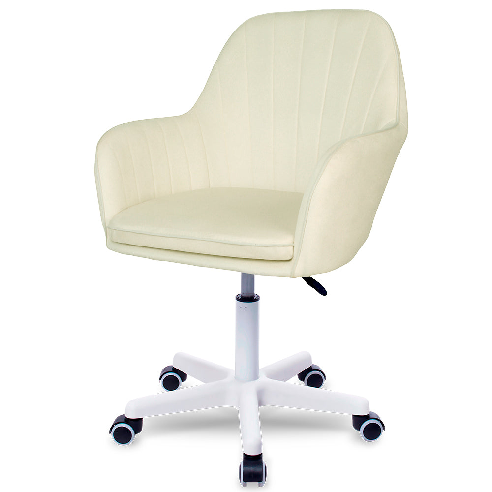 Silla Giratoria de Escritorio Oficina Buckingham Soft Blanca