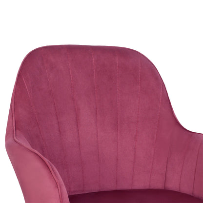 Silla Giratoria de Escritorio Oficina Buckingham Soft Rosado Bean