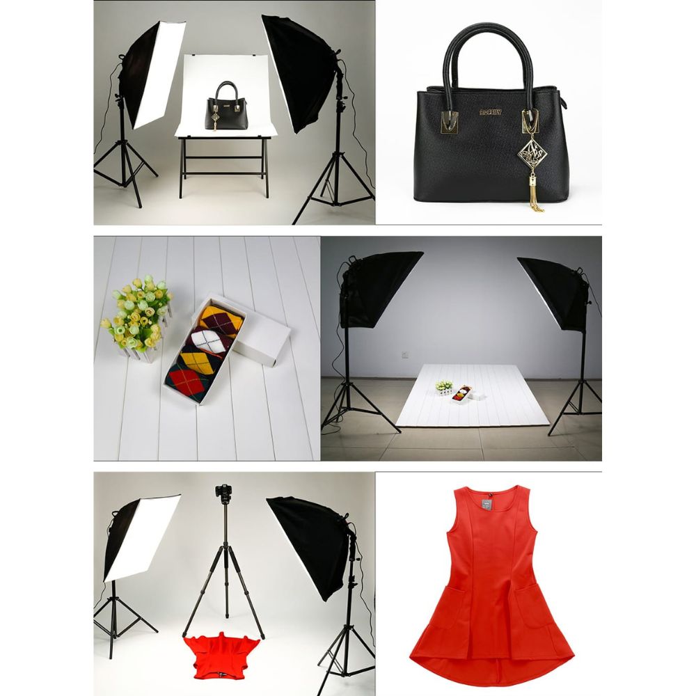 Kit Iluminación Softbox LED FYI260018 Interlud