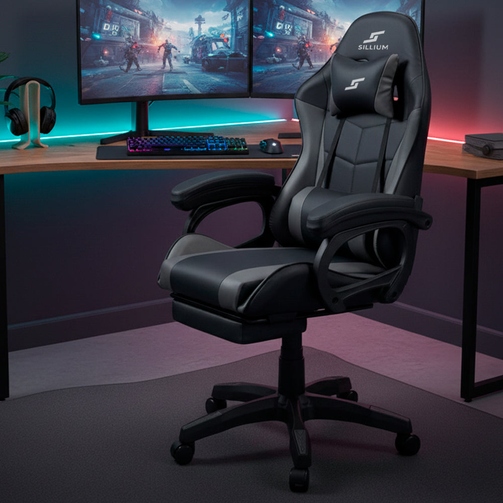 Silla Gamer Reclinable Sillium Gris SEG420013