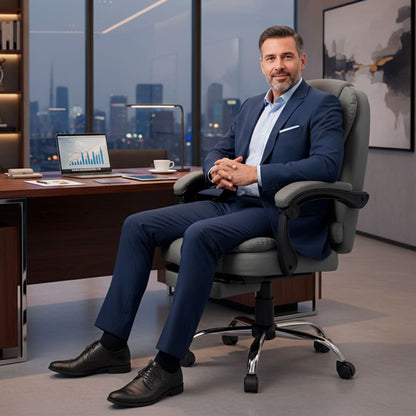 Silla de Oficina Gerencial Gris SEG420002