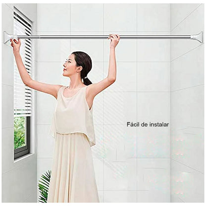 Tubo Ajustable para Cortina de Baño