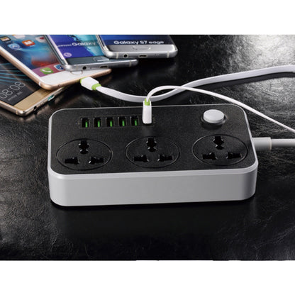 Extensión de Enchufe Sofisticado 6 USB 3 Power Socket Tomacorriente Universal Easy&Home