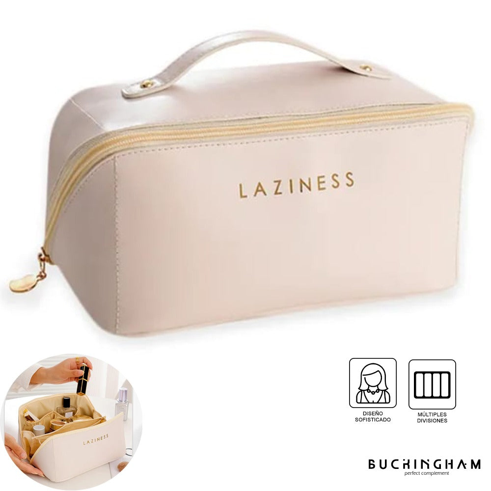 Neceser Estuche de Cosméticos PU con Asa MDA290025 Beige