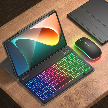Kit Teclado y Mouse Luces RGB Inalámbrico Bluetooth Multidispositivo GR270027 Negro
