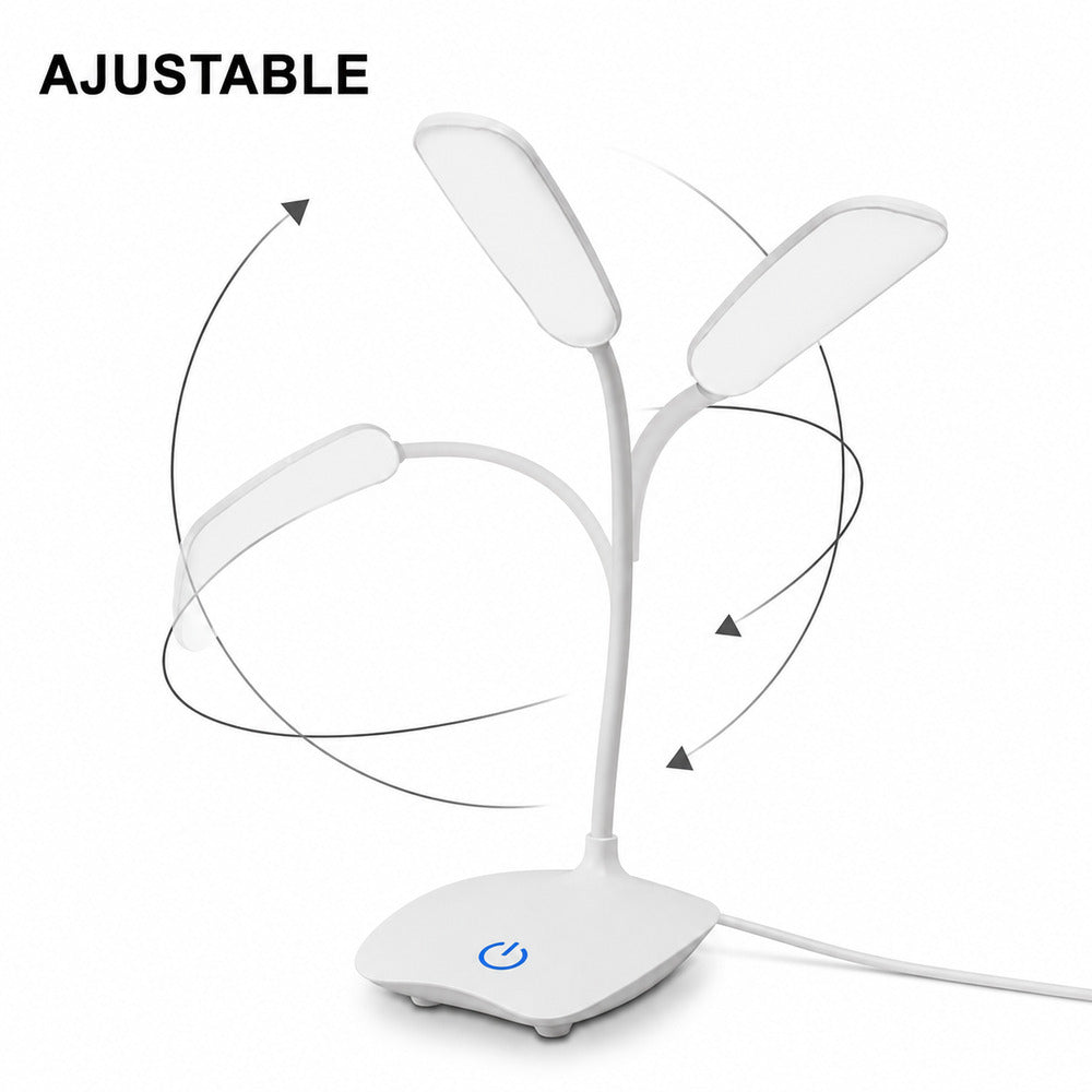 Lámpara de Escritorio USB LED Flexible DYH390005 Blanco