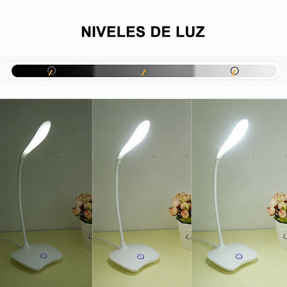 Lámpara de Escritorio USB LED Flexible DYH390005 Blanco