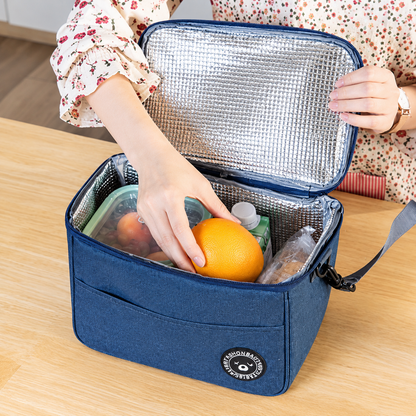 Lonchera Térmica Bolsa Almuerzo Impermeable con Correa Portátil Easy&Home HYC280039 Negro