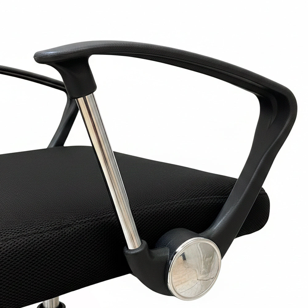Silla de Oficina Ejecutiva Base de Acero Komsum Milan Negro