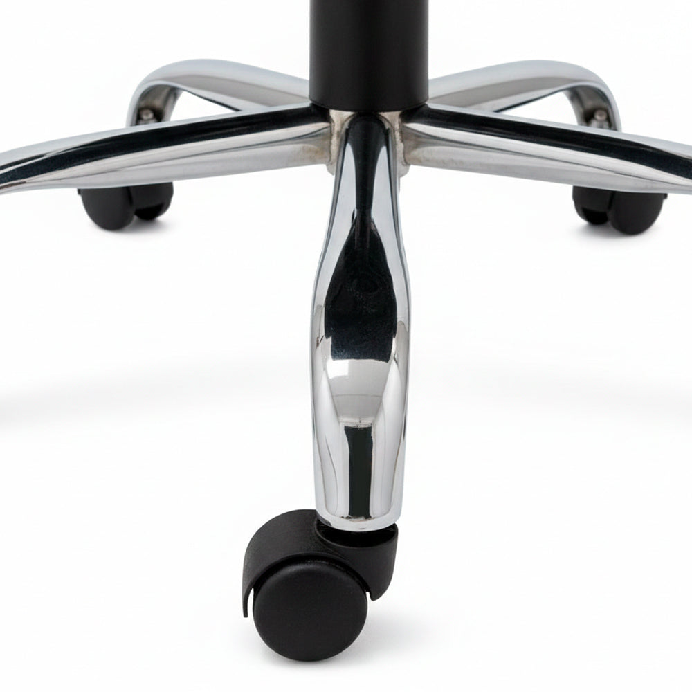 Silla de Oficina Ejecutiva Base de Acero Komsum Milan Negro