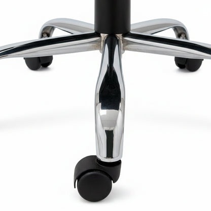 Silla de Oficina Ejecutiva Base de Acero Komsum Milan Negro