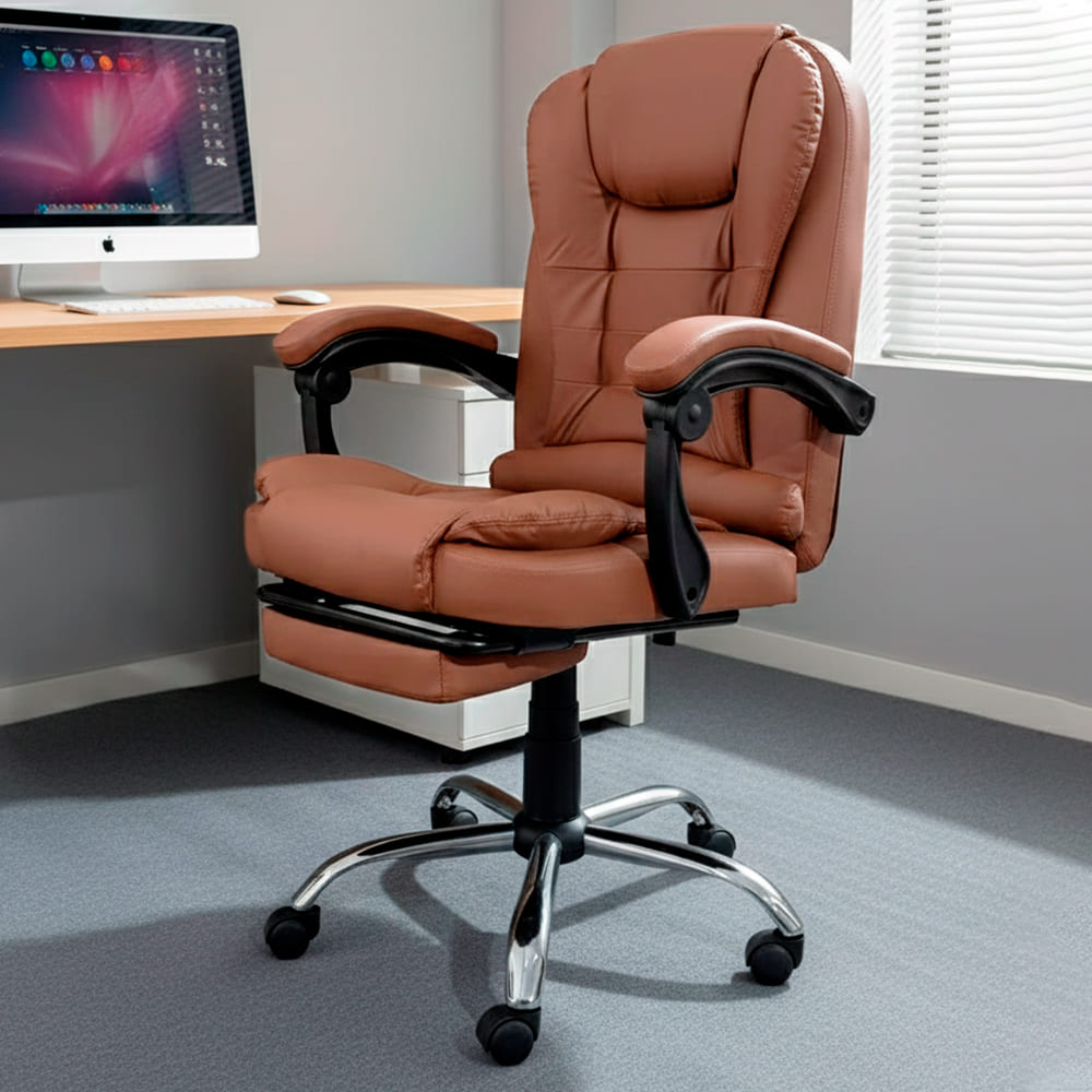 Silla de Oficina Gerencial Marron Claro SEG420004