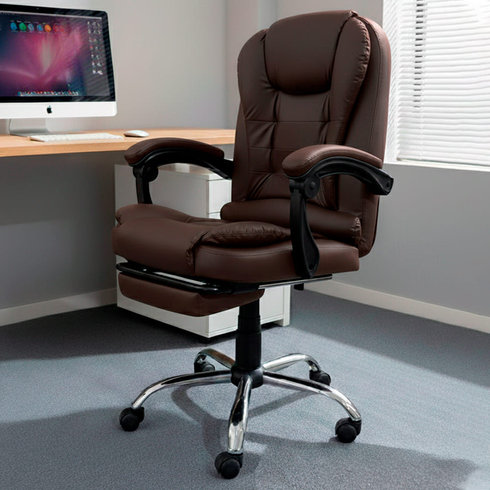 Silla de Oficina Gerencial Marron Oscuro SEG420003