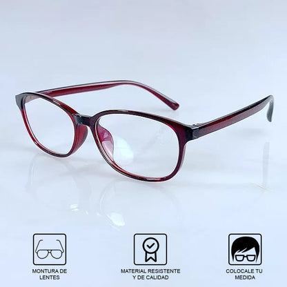 Montura Lentes De Lectura Vintage Retro Hombre Mujer Marron