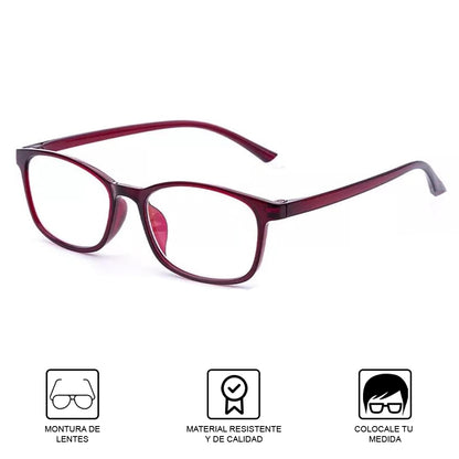 Montura Lentes De Lectura Vintage Retro Hombre Mujer Marron