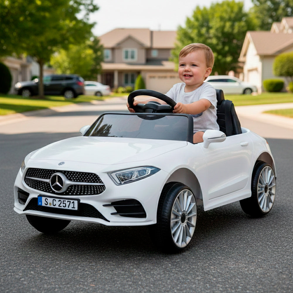 Carro A Batería Mercedes Benz Cl350 Original Licenciado 12V Blanco