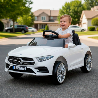 Carro A Batería Mercedes Benz Cl350 Original Licenciado 12V Blanco