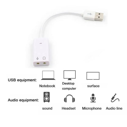 Tarjeta de Sonido 7.1 USB a Audio y Micrófono Externo MIS300012