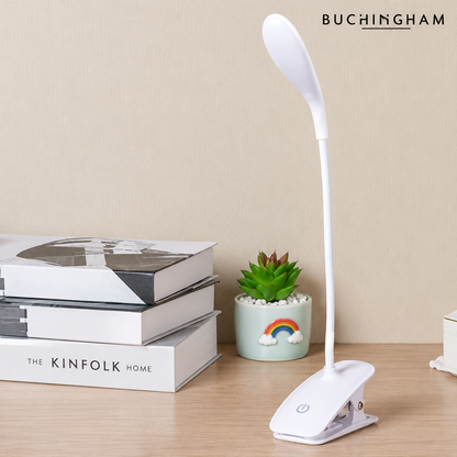Lámpara de Lectura Dimmer Clip flexible DYH390006 Blanco