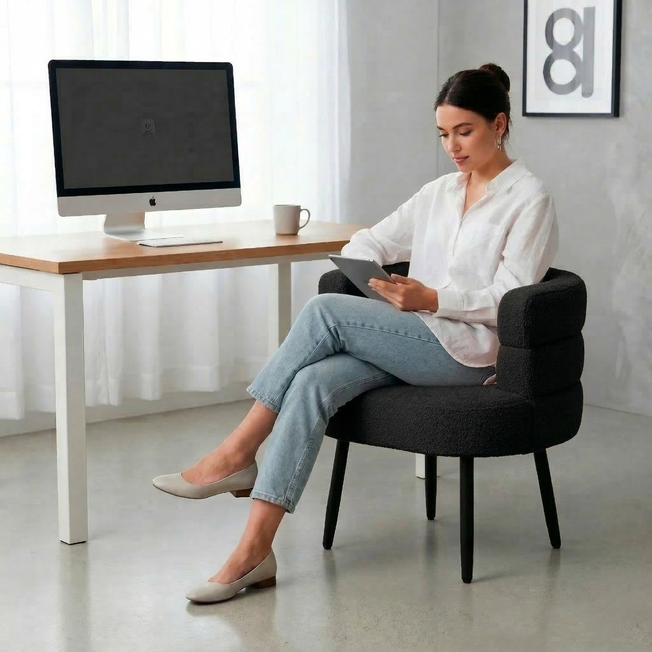 Silla Butaca Buckingham Nordic Ram Negro