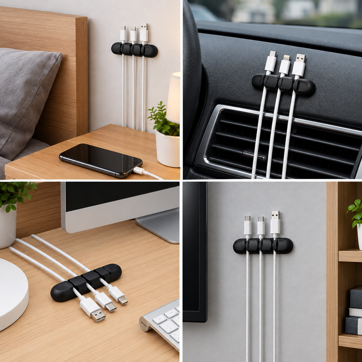 Organizador de Cables para Escritorio Profesional