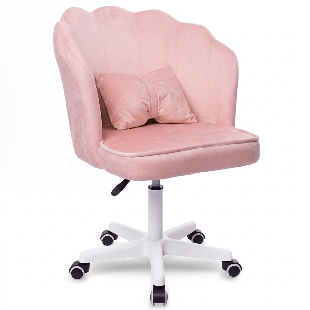 Silla Giratoria de Escritorio Oficina Q1 Rosada Buckingham