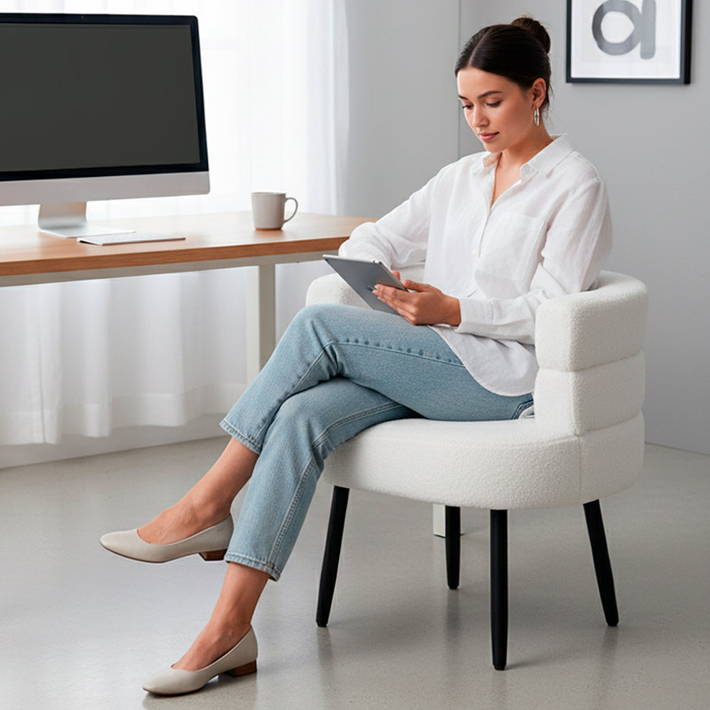 Silla Butaca Buckingham Nordic Ram Blanca