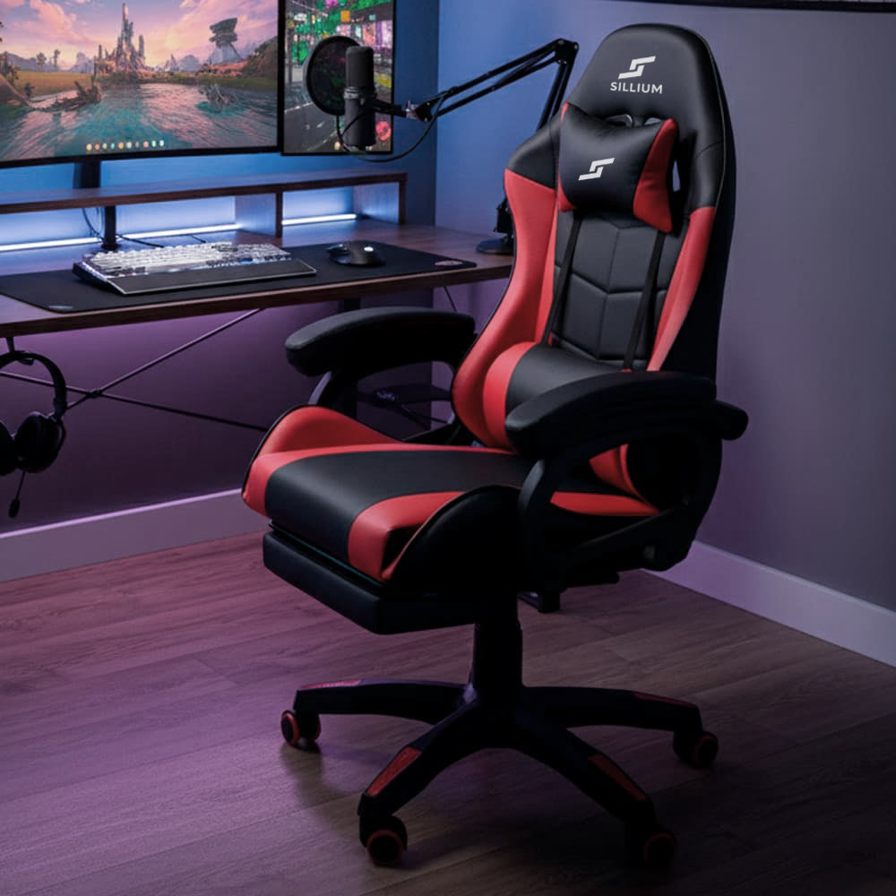 Silla Gamer Reclinable Sillium Rojo SEG420011
