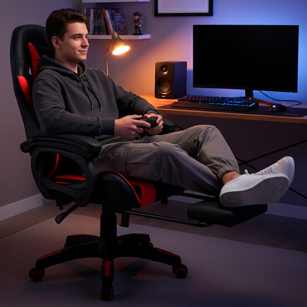 Silla Gamer Reclinable Sillium Rojo SEG420011