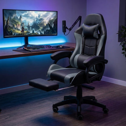 Silla Gamer Reclinable Sillium Gris SEG420013