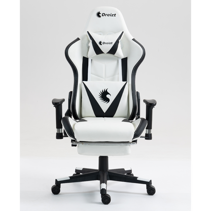 Silla Gamer Dreizt Apolo Series Blanco Pro 180° Alta Calidad Posapies