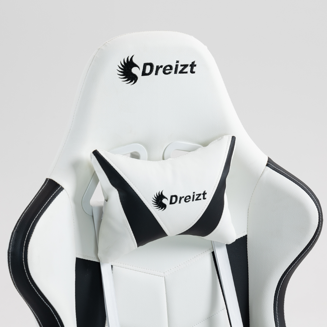 Silla Gamer Dreizt Apolo Series Blanco Pro 180° Alta Calidad Posapies